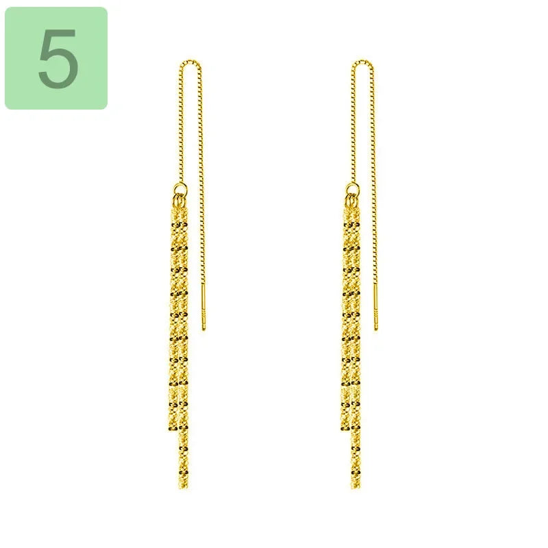 Sweet Sky Star Chain Stud Earrings DB943