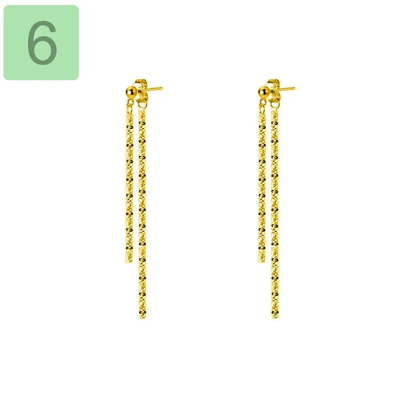 Sweet Sky Star Chain Stud Earrings DB943