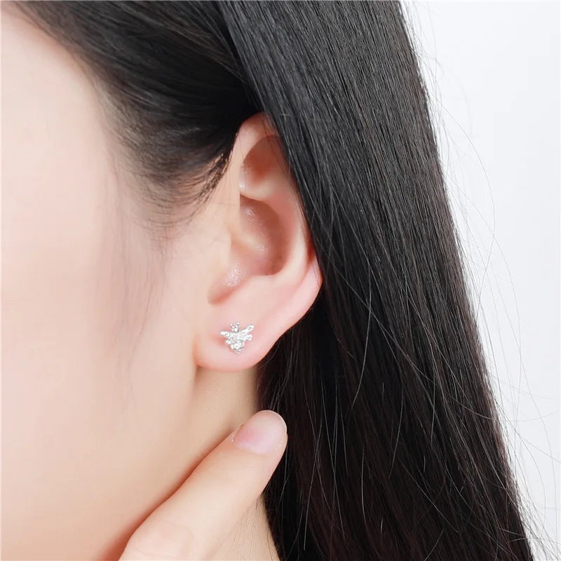 Cute Insect Bee Screw Stud Earrings DS4493