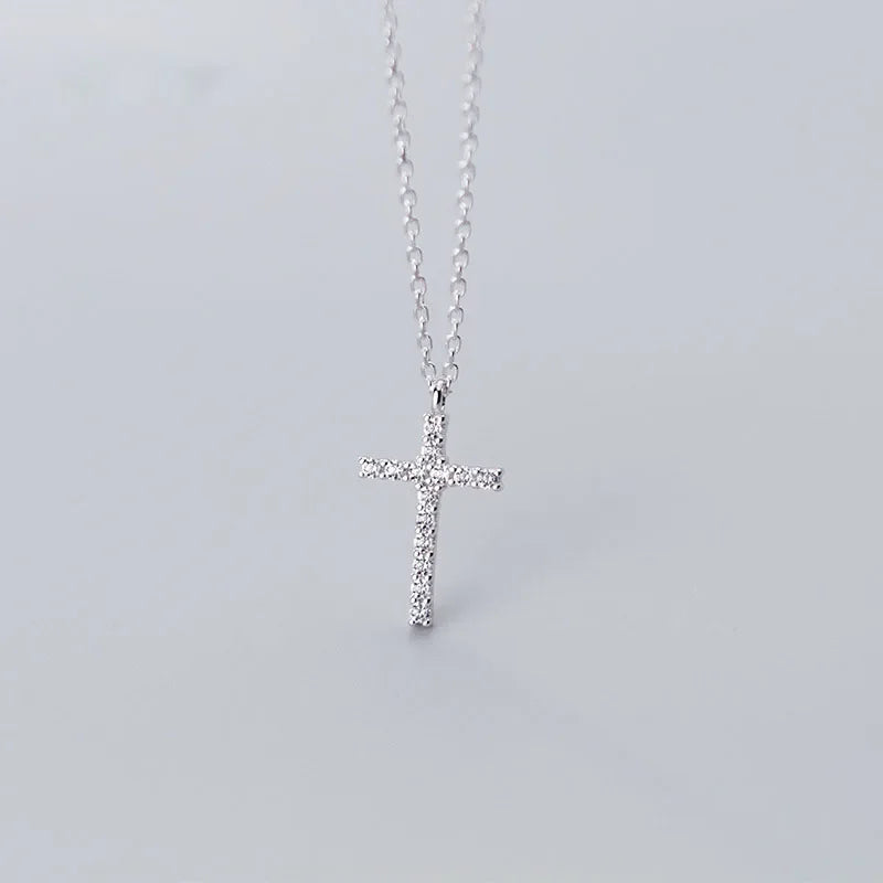 Cross Zircon Pendant Necklace DA635