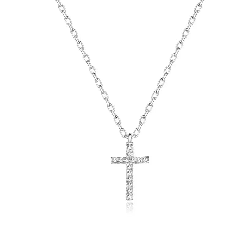 Cross Zircon Pendant Necklace DA635