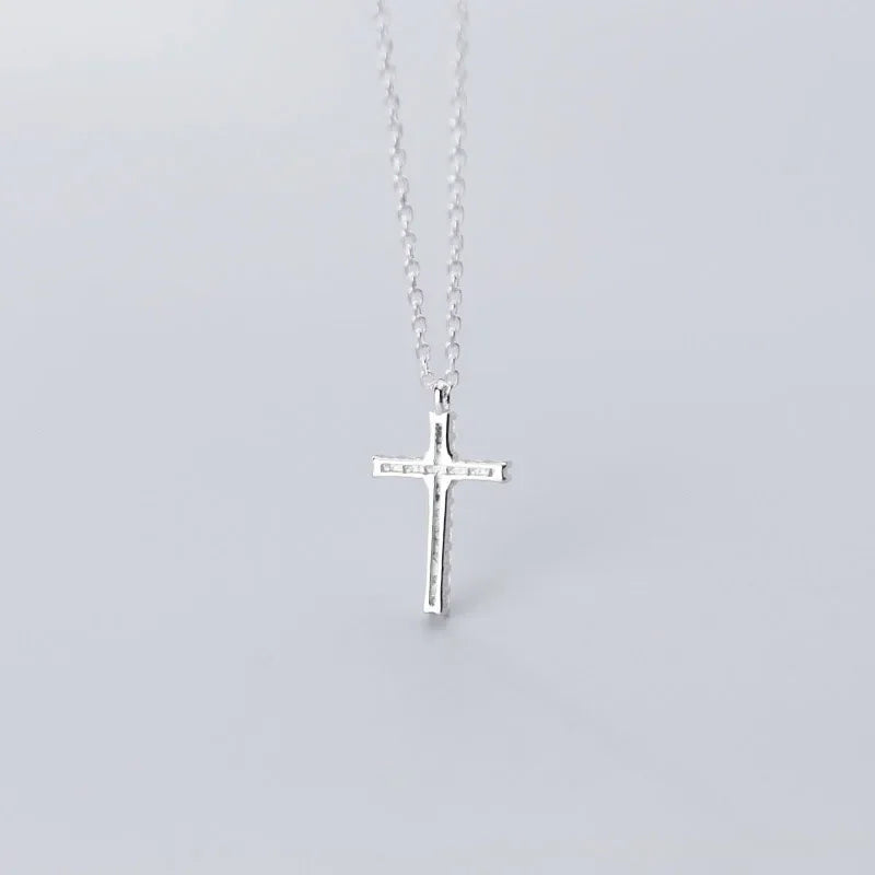 Cross Zircon Pendant Necklace DA635