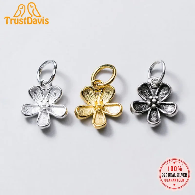 Flower Charm Pendant Handmade DIY Accessories DZ140