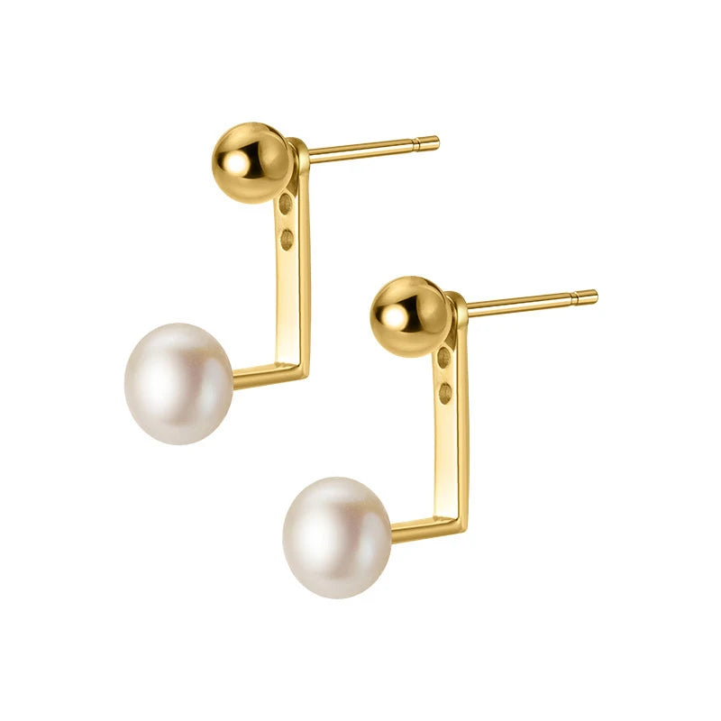 Earring Luxury Freshwater Pearl Stud Earrings DF160
