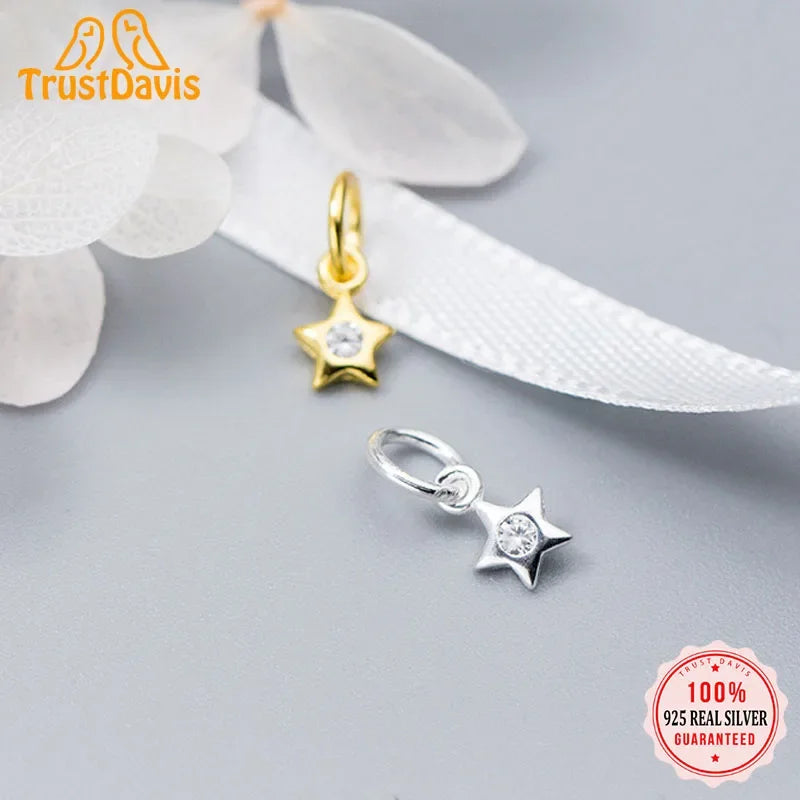 Star Shiny Charm Pendant DIY Accessories DZ58