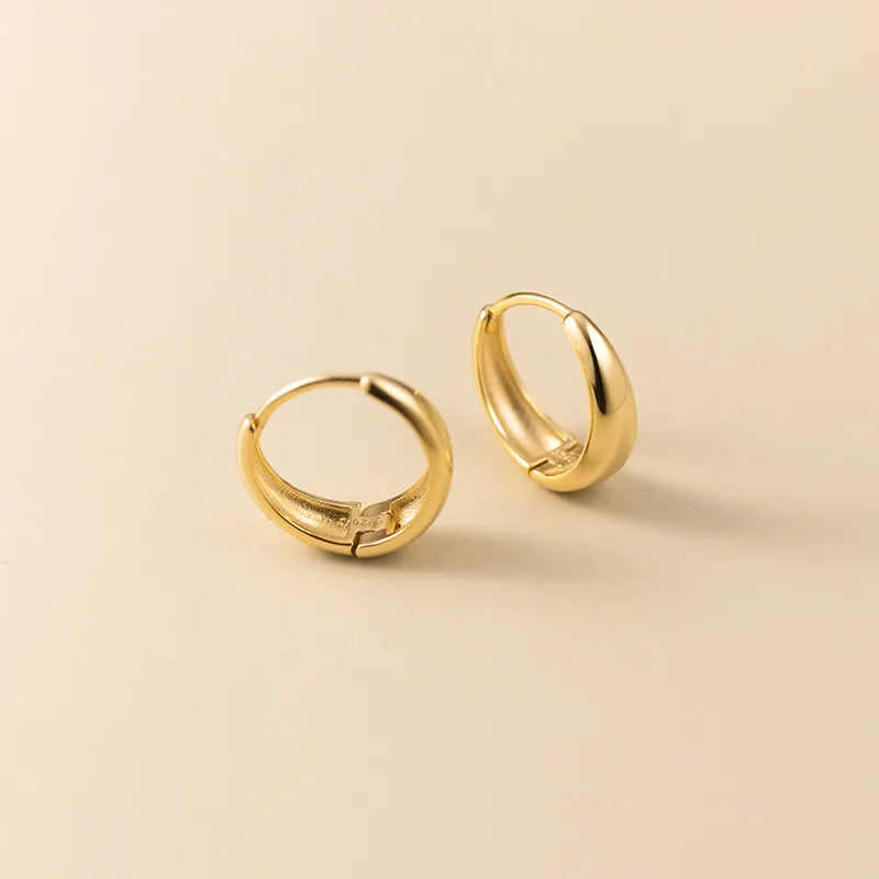 Fashion Minimalist Smooth Surface Round Hoop Earrings DA2671