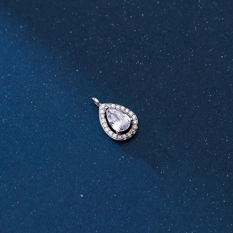 Sweet Water Drop Shiny Pendant Handmade DIY Accessories HY869