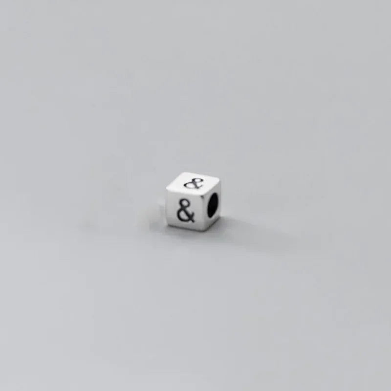 26 English Letter Charm Beads Fit Necklace Bracelet HY775