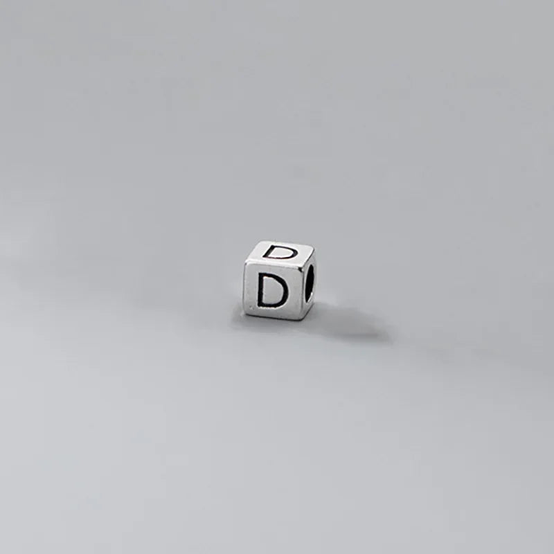26 English Letter Charm Beads Fit Necklace Bracelet HY775