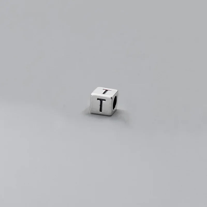 26 English Letter Charm Beads Fit Necklace Bracelet HY775