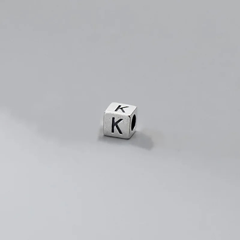 26 English Letter Charm Beads Fit Necklace Bracelet HY775