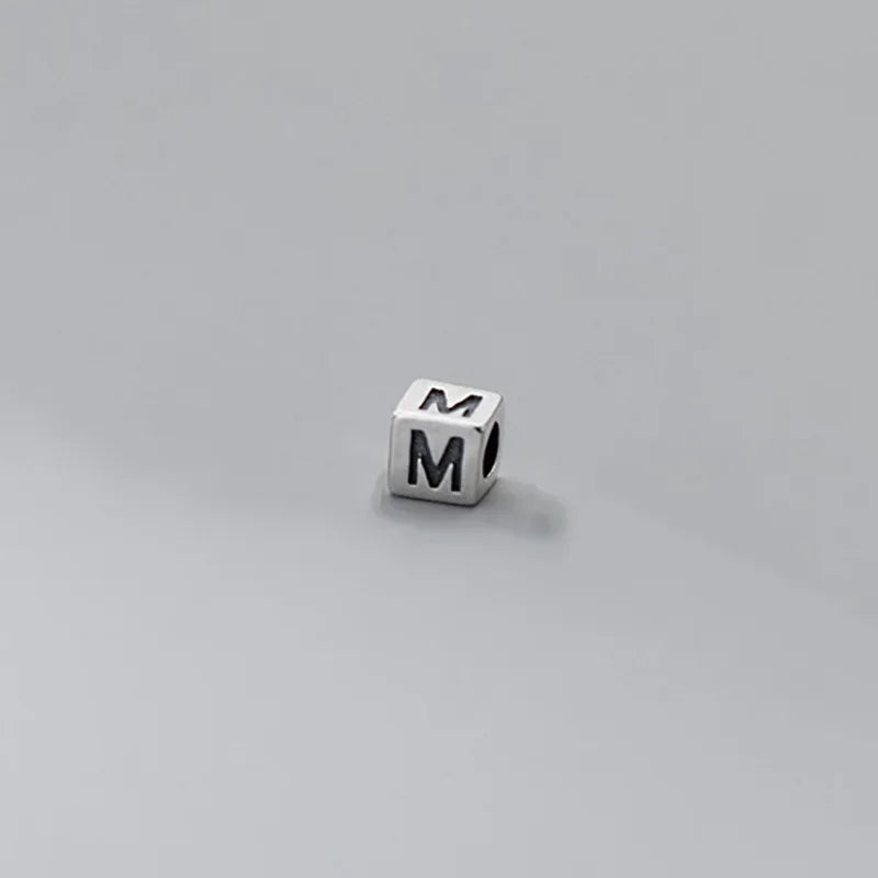 26 English Letter Charm Beads Fit Necklace Bracelet HY775