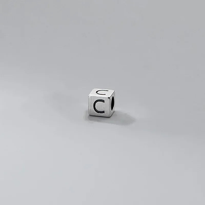 26 English Letter Charm Beads Fit Necklace Bracelet HY775