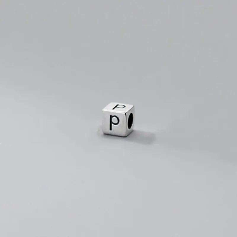 26 English Letter Charm Beads Fit Necklace Bracelet HY775