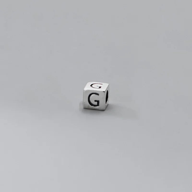 26 English Letter Charm Beads Fit Necklace Bracelet HY775
