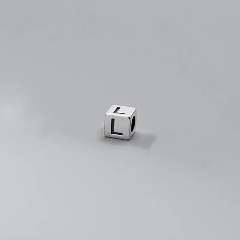 26 English Letter Charm Beads Fit Necklace Bracelet HY775
