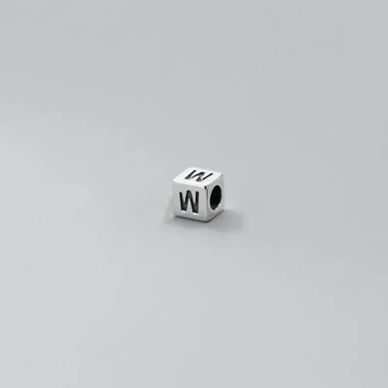 26 English Letter Charm Beads Fit Necklace Bracelet HY775