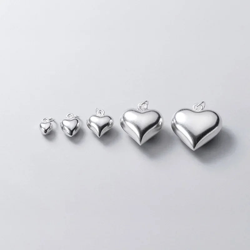 Heart 4 6 8 13 15mm Charm Pendant DZ20