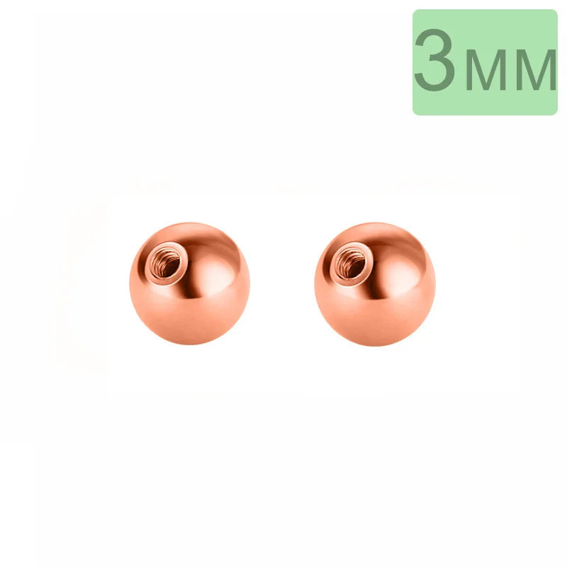 Beads Screw Balls Stud Earring Accessories Fine Jewelry DA2301