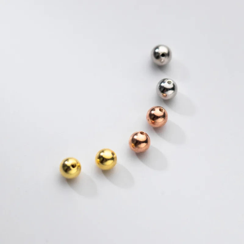 Beads Screw Balls Stud Earring Accessories Fine Jewelry DA2301