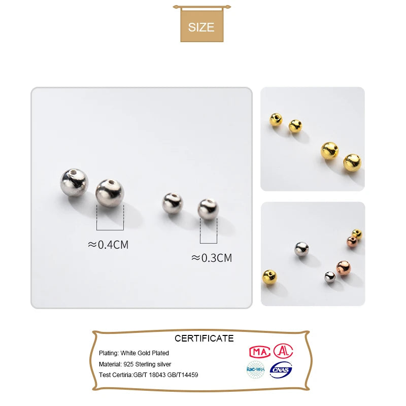 Beads Screw Balls Stud Earring Accessories Fine Jewelry DA2301
