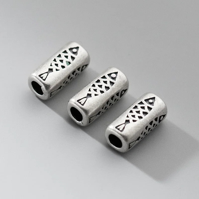 Square Tube Fish Separator Beads DIY Accessories DZ1042