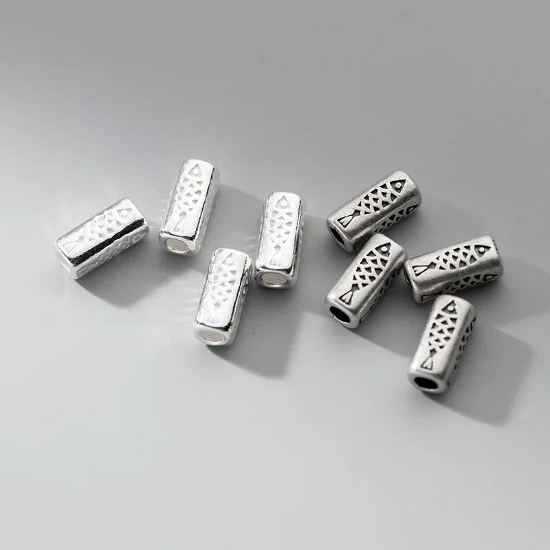 Square Tube Fish Separator Beads DIY Accessories DZ1042