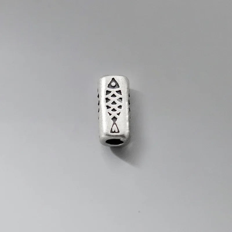 Square Tube Fish Separator Beads DIY Accessories DZ1042