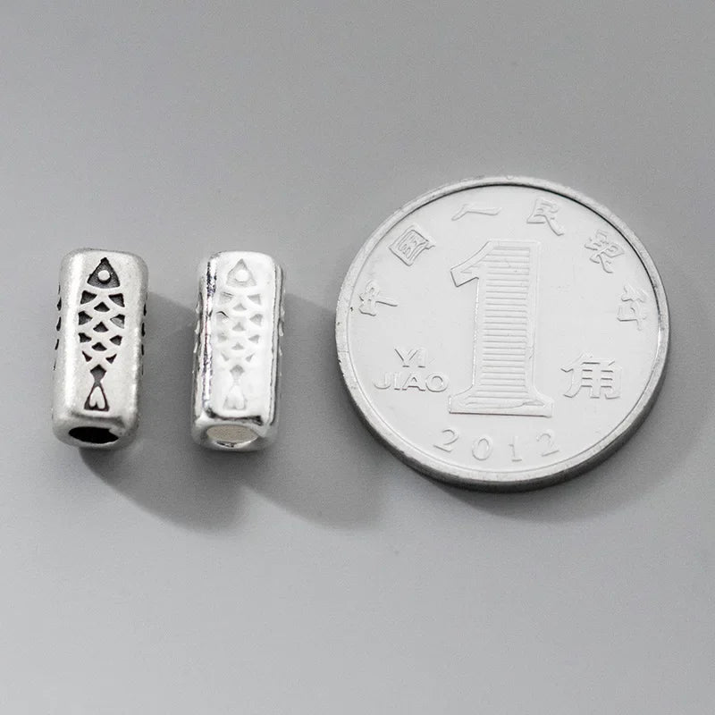 Square Tube Fish Separator Beads DIY Accessories DZ1042