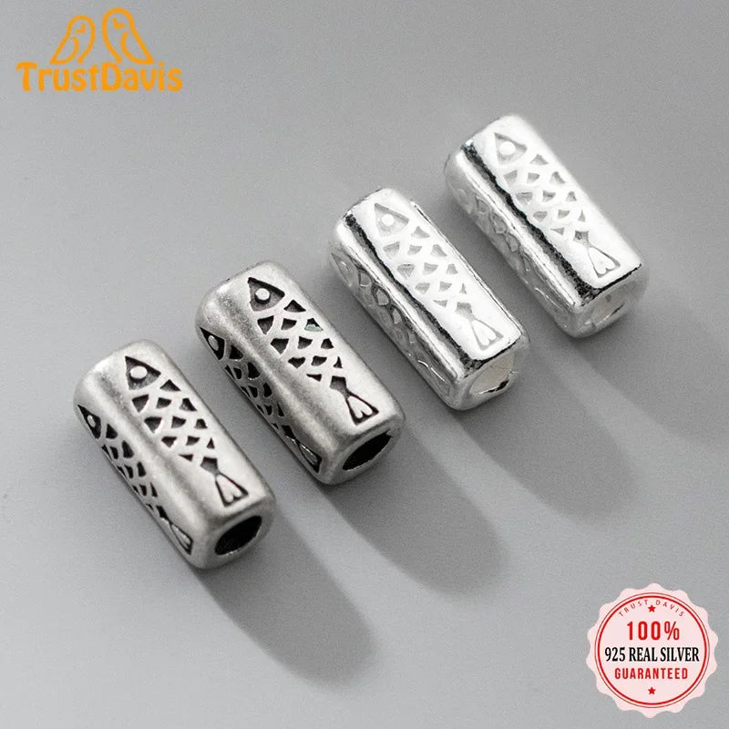 Square Tube Fish Separator Beads DIY Accessories DZ1042