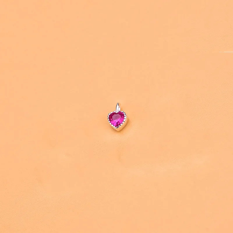 Heart Charm Pendant Handmade DIY Accessories HY638