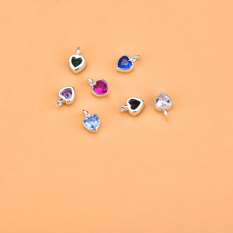 Heart Charm Pendant Handmade DIY Accessories HY638