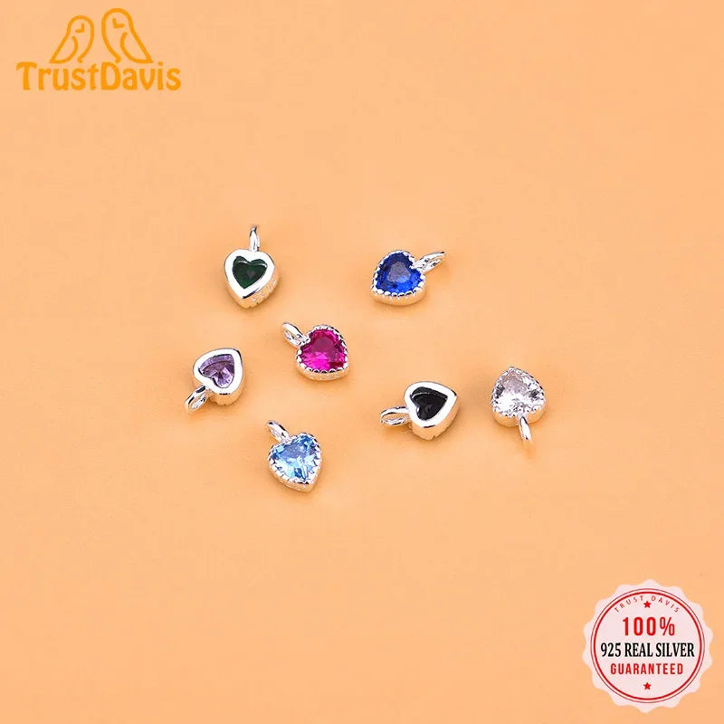 Heart Charm Pendant Handmade DIY Accessories HY638