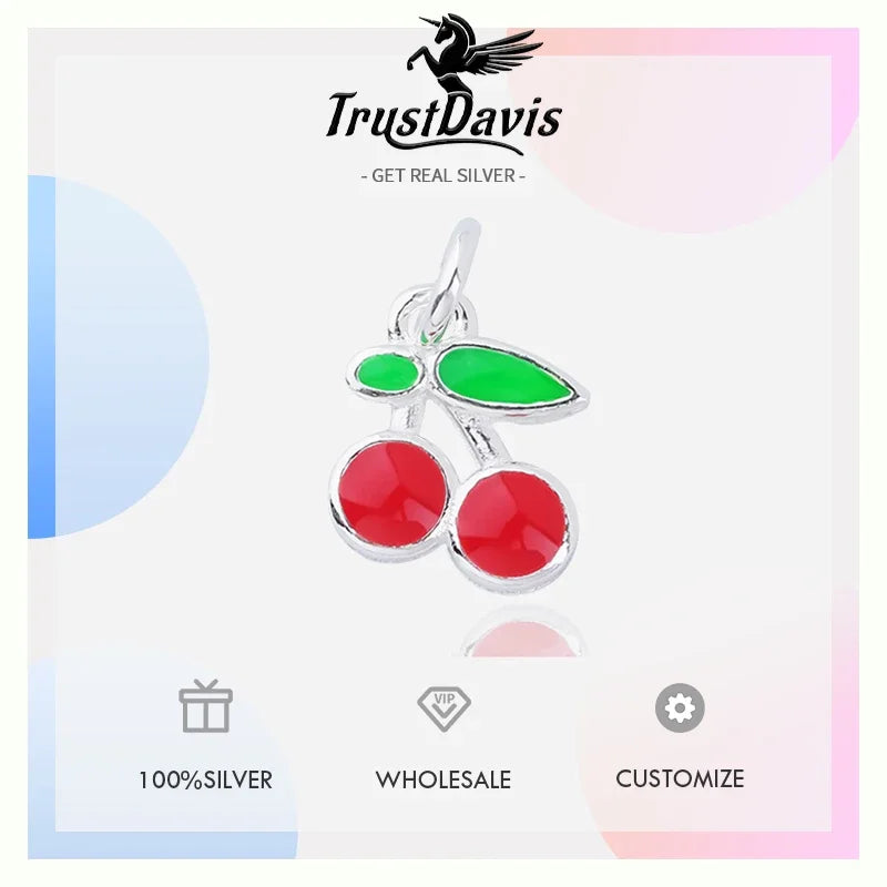 Fruits Cherry Pendant Handmade Accessories DZ1645