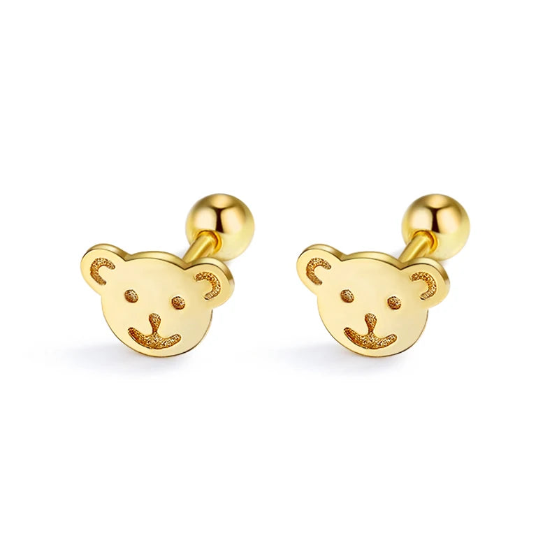 Fashion Sweet Animal Screw Stud Earrings DA2517