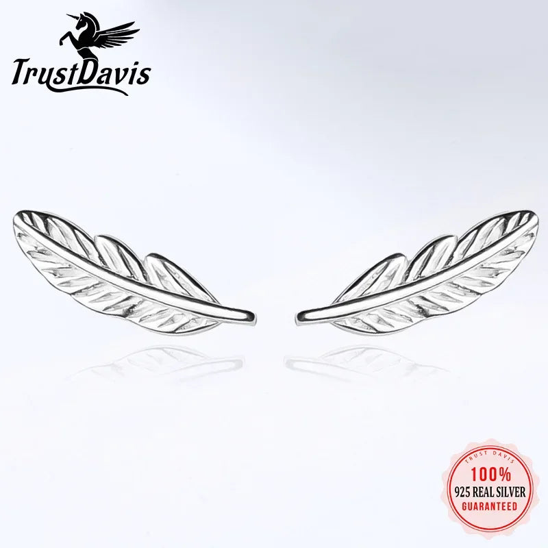 Earring Fashion Sweet Feather Charm Stud Earrings DS90
