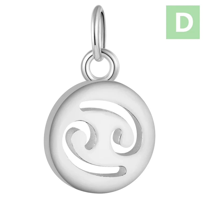 12 constellations Charm Pendant DIY Accessories DZ156