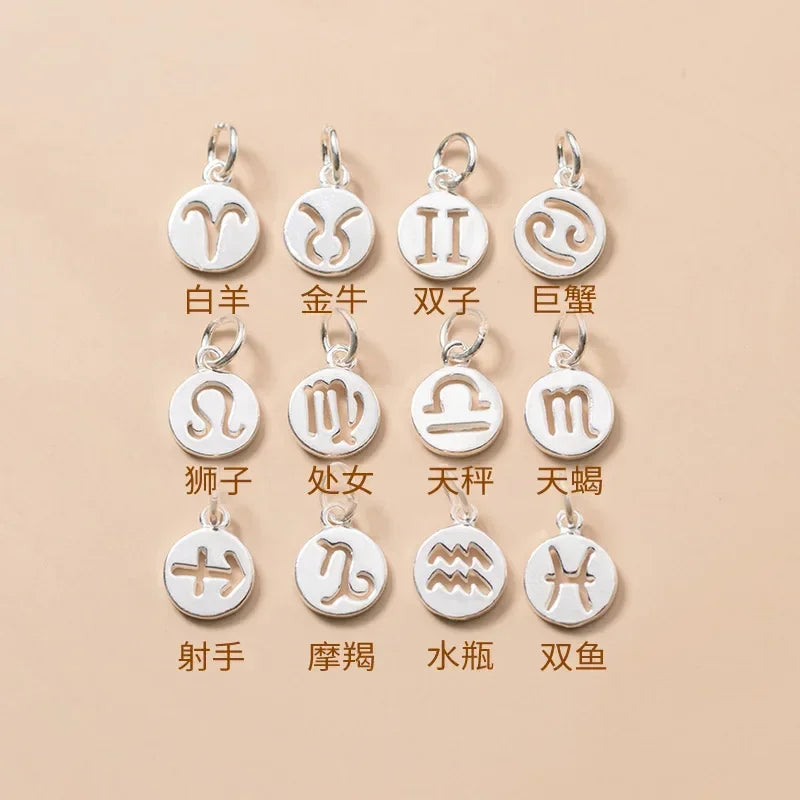 12 constellations Charm Pendant DIY Accessories DZ156