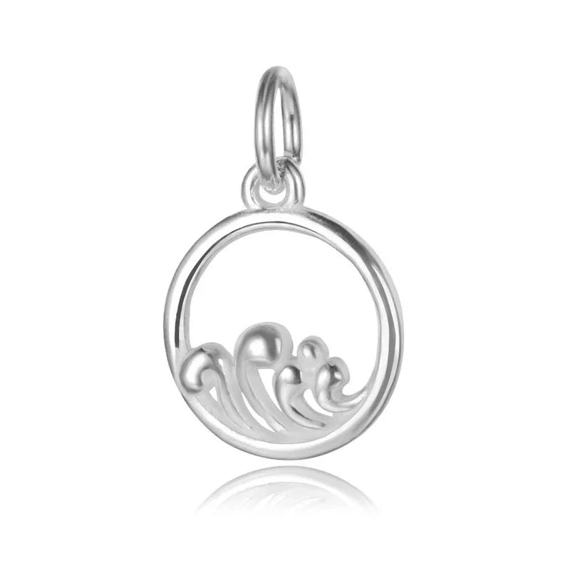 Round Mountain Sea Charm Pendant Handmade DIY Accessories DZ231