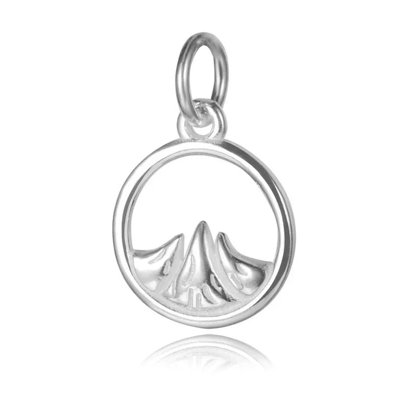 Round Mountain Sea Charm Pendant Handmade DIY Accessories DZ231