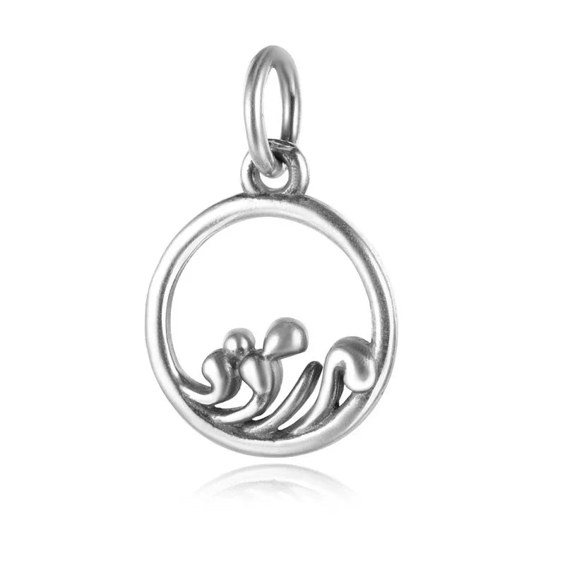 Round Mountain Sea Charm Pendant Handmade DIY Accessories DZ231