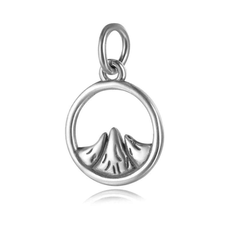 Round Mountain Sea Charm Pendant Handmade DIY Accessories DZ231
