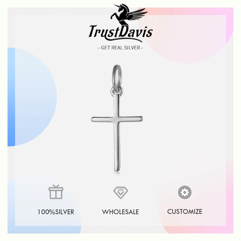 Cross Charm Pendant Handmade DIY Accessories HY421
