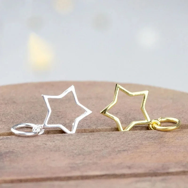 Moon Star Charm Pendant Handmade DIY Accessories HY103
