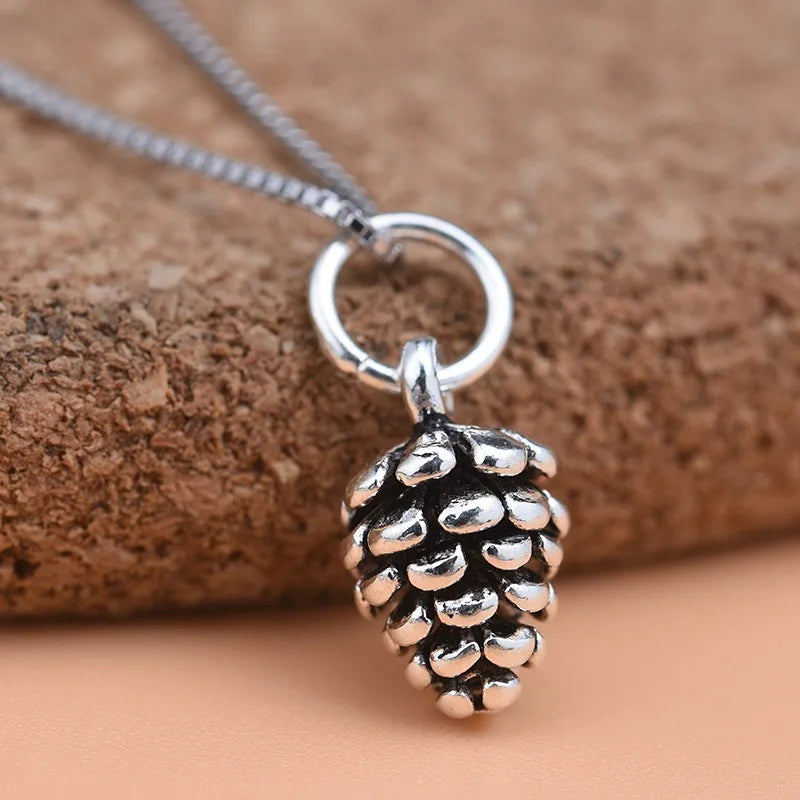 Mini Pine Cones Charm Pendant DIY Accessories Fine Jewelry HY140