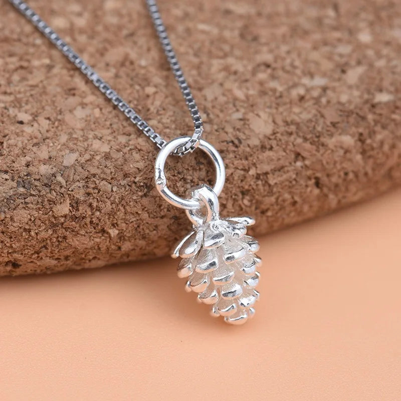 Mini Pine Cones Charm Pendant DIY Accessories Fine Jewelry HY140