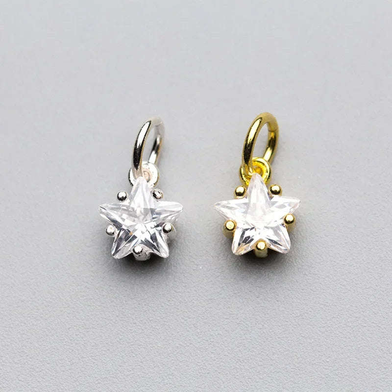 Star Shiny Charm Pendant DIY Accessories HY248