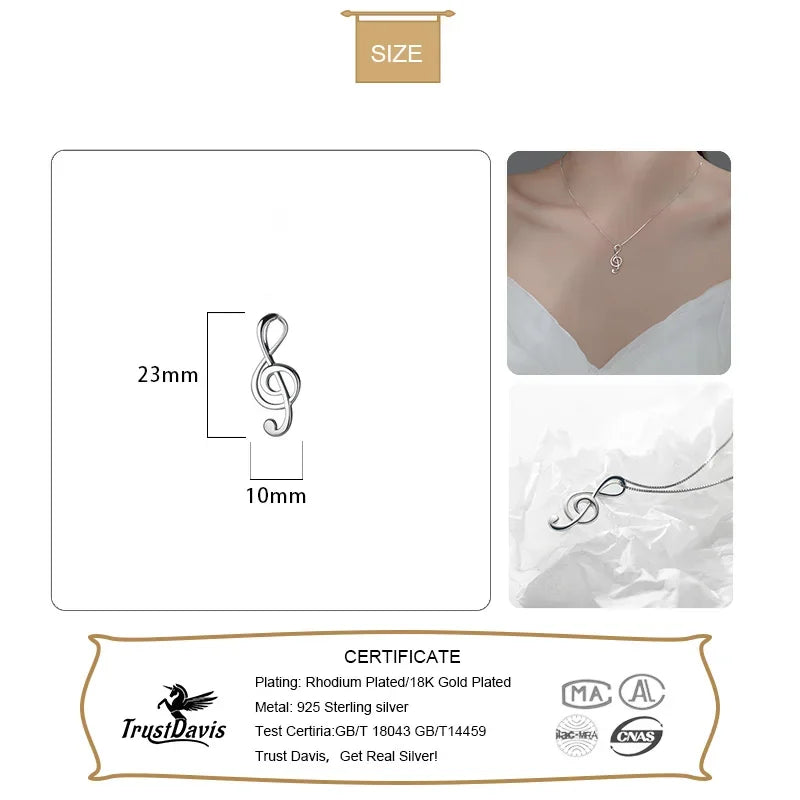 Fashion Music Notes Pendant HY734