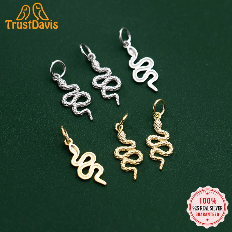 Animal Snake Charm Pendant DIY Accessories Fine Jewelry HY304
