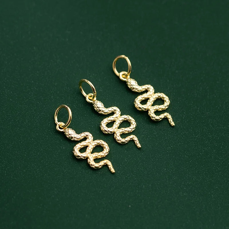 Animal Snake Charm Pendant DIY Accessories Fine Jewelry HY304